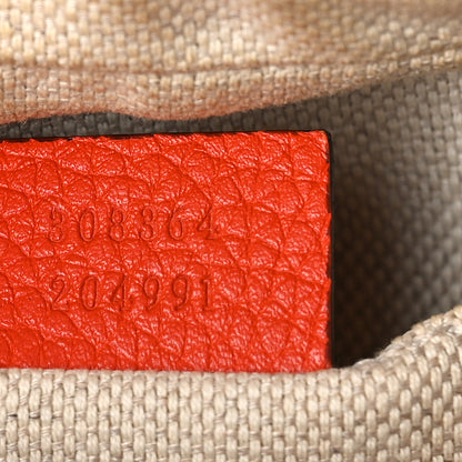 Gucci Pebbled Calfskin Small Soho Disco Bag Sun Orange 7 of 12