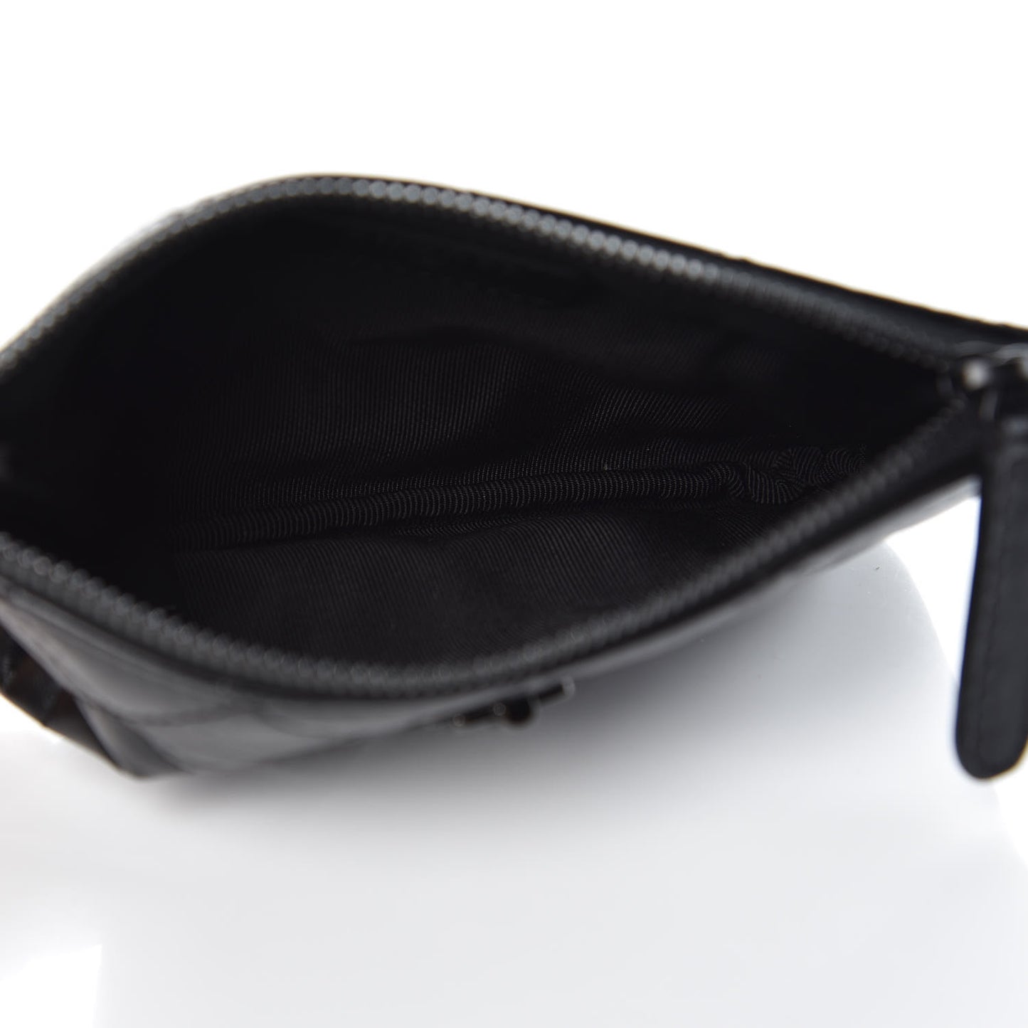 Aged Calfskin Quilted Small Reissue Cosmetic Case So Black