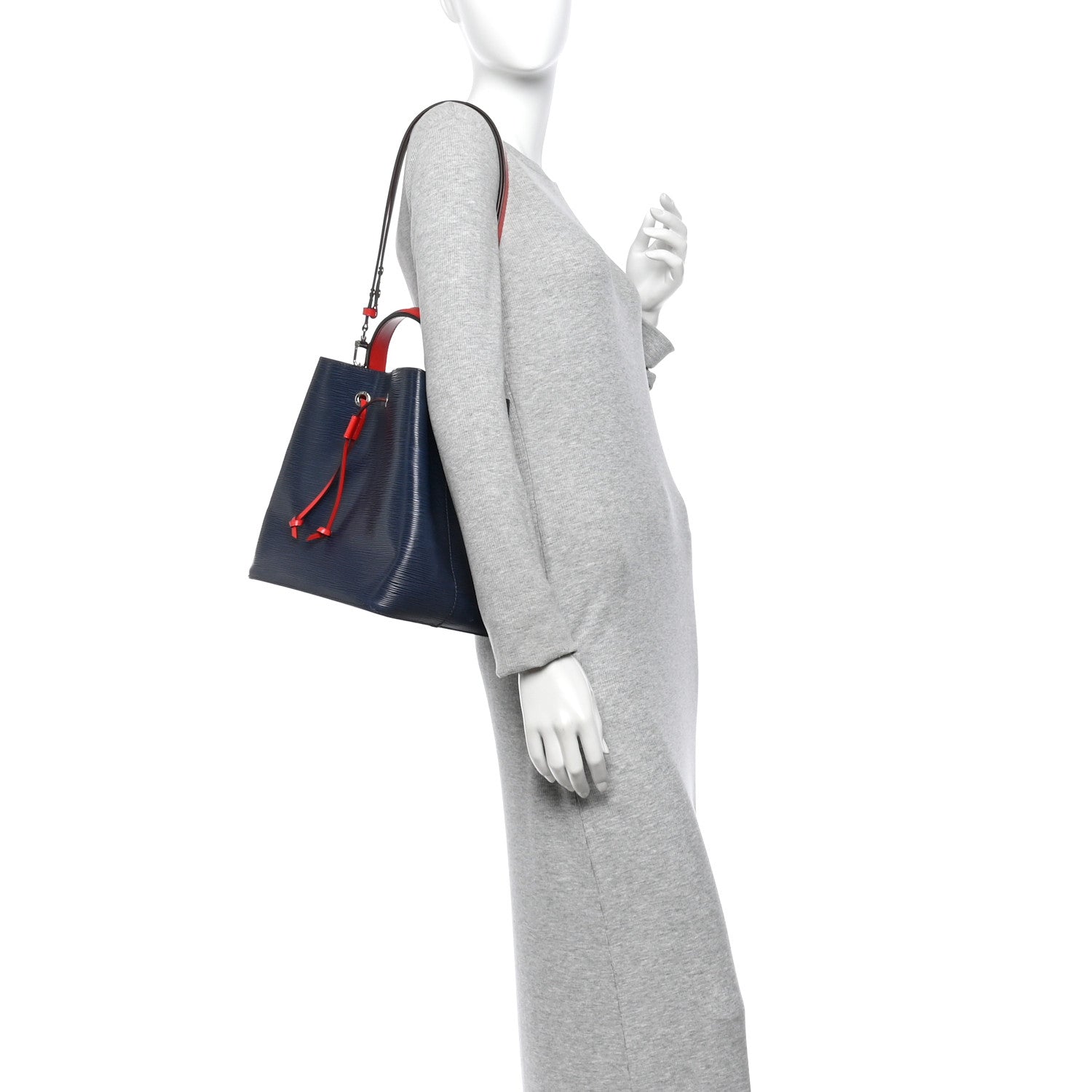 Louis Vuitton Epi NeoNoe MM Indigo 2 of 10