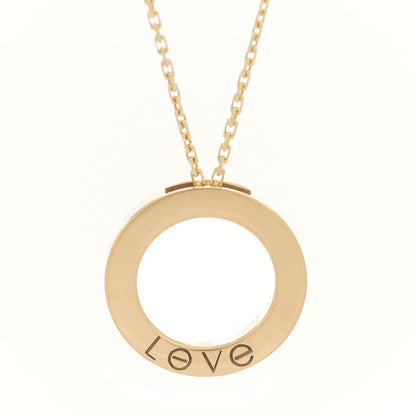 Cartier 18K Yellow Gold Diamond LOVE Paved Necklace 5 of 6