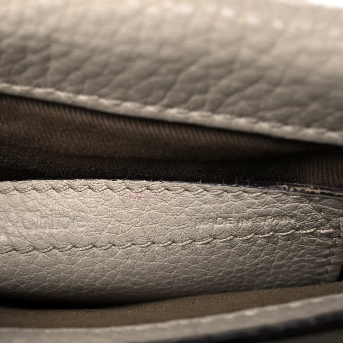 Calfskin Mini Marcie Round Crossbody Bag Cashmere Grey