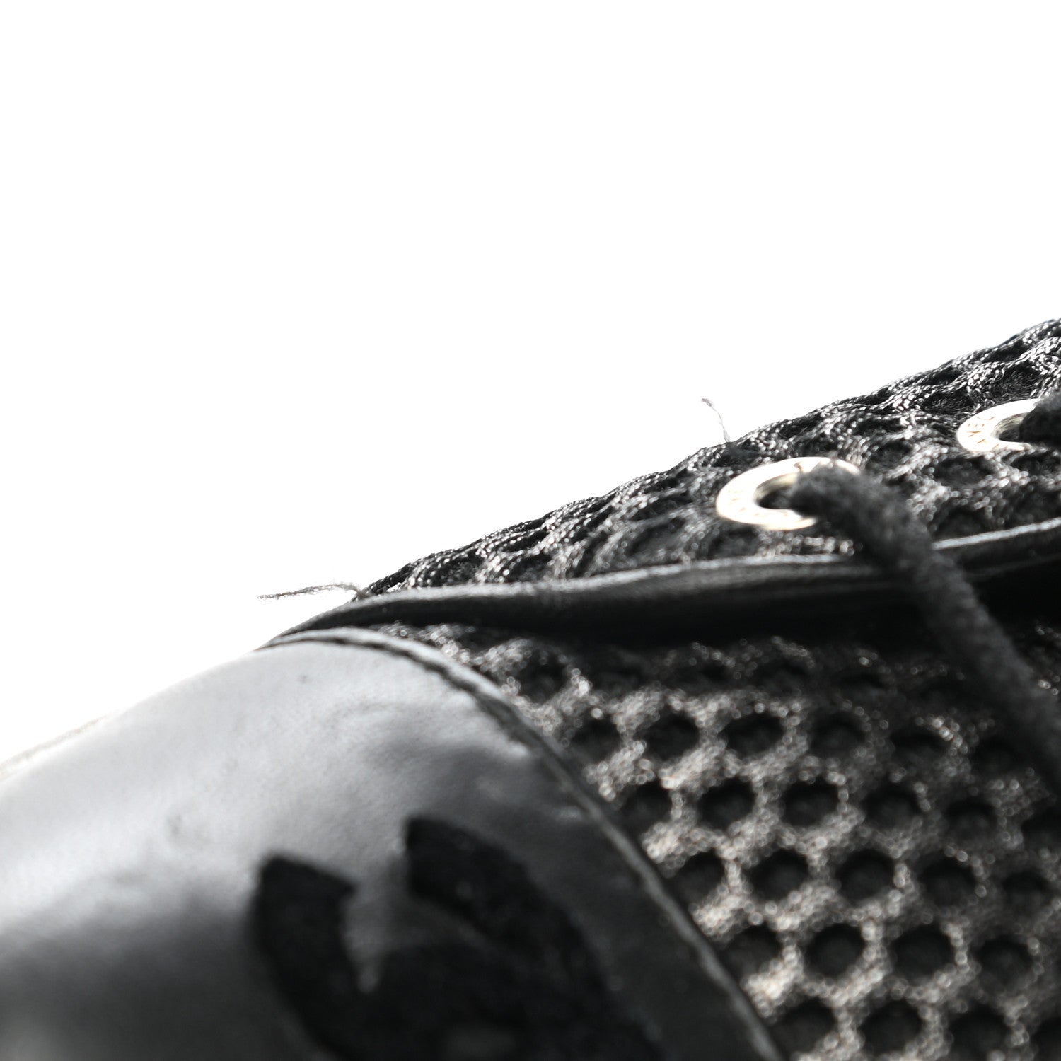 Chanel Tweed Lambskin High Top Sneakers 38.5 Black 11 of 13