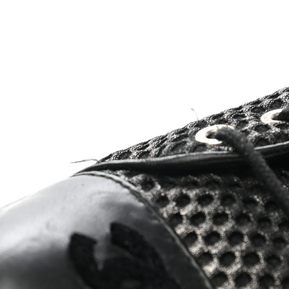 Chanel Tweed Lambskin High Top Sneakers 38.5 Black 11 of 13