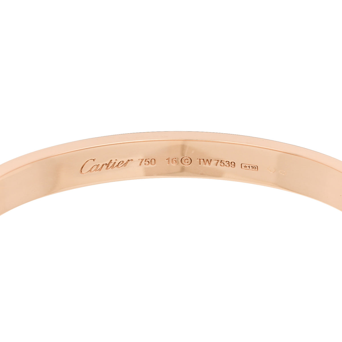 18K Pink Gold LOVE Bracelet 16