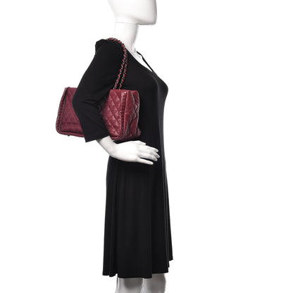 Chanel Calfskin Quilted Small Istanbul Tote Light Burgundy 2 of 13
