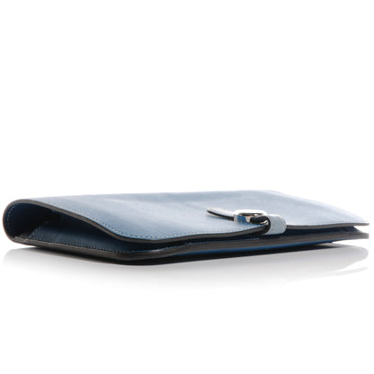 Hermes Swift Dogon Combined Wallet Bleu De Galice and Bleu Lin 4 of 9
