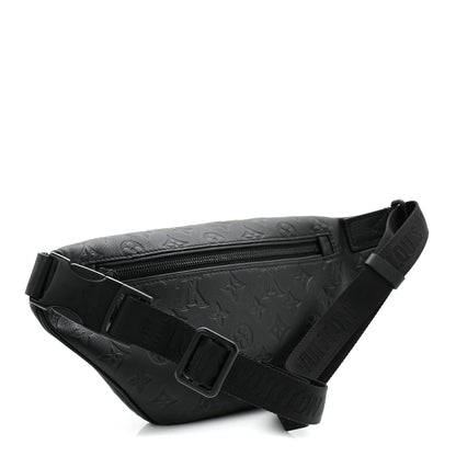 Louis Vuitton Calfskin Monogram Shadow Discovery Bumbag Black 3 of 10