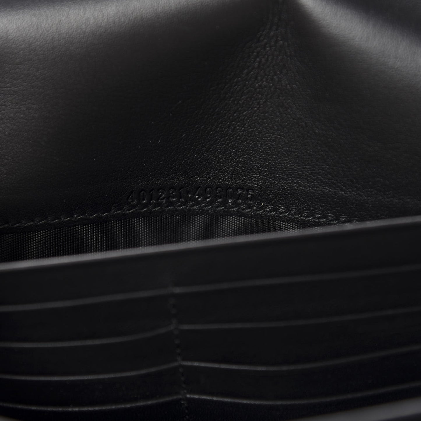 Velvet GG Monogram Mini Dionysus Chain Wallet Black