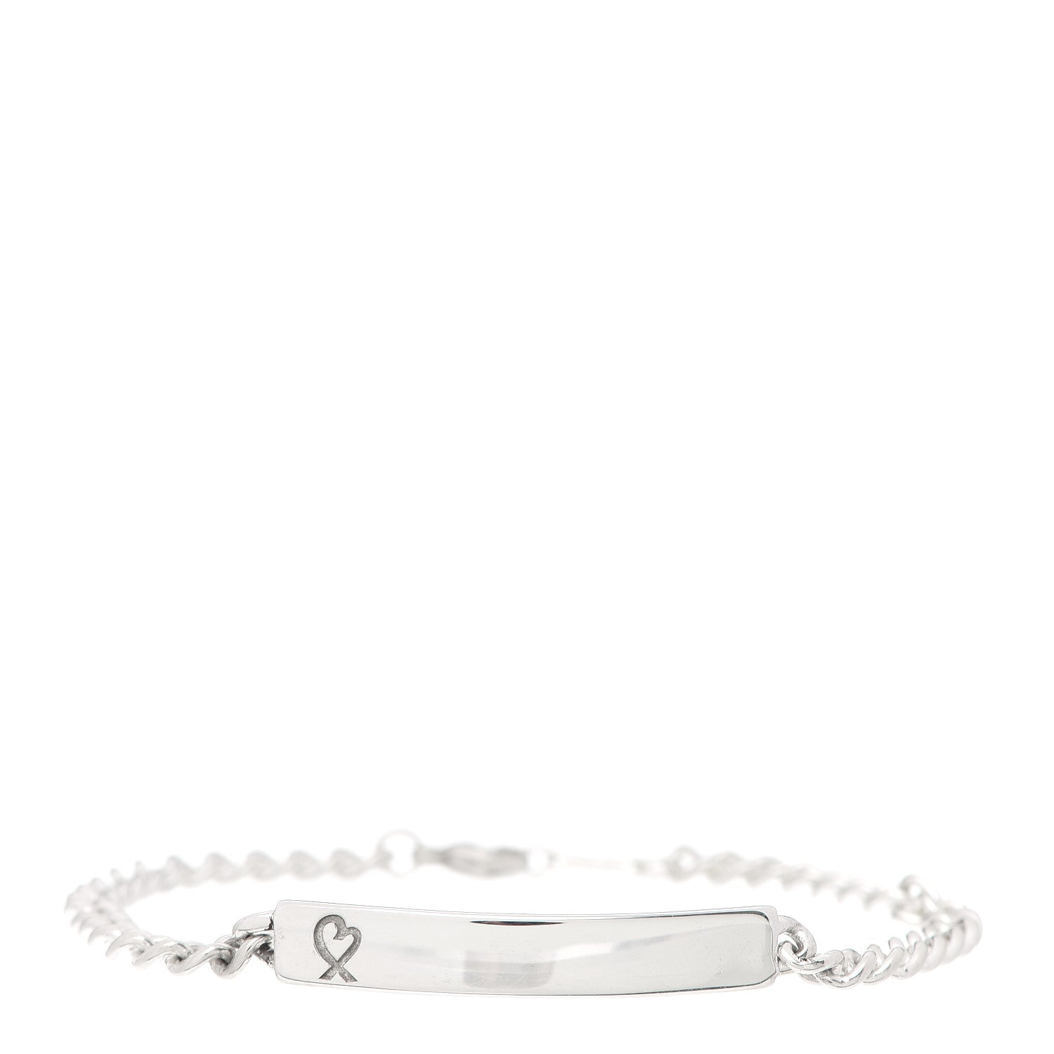 Tiffany Sterling Silver Paloma Picasso Loving Heart Bar Bracelet 1 of 5