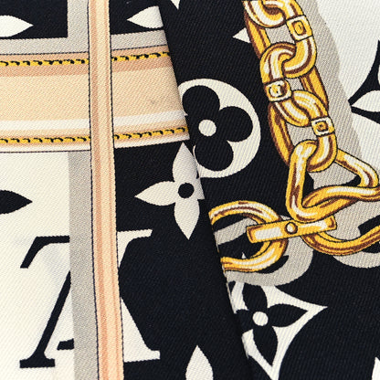 Louis Vuitton Silk Monogram Confidential Bandeau Black 3 of 4