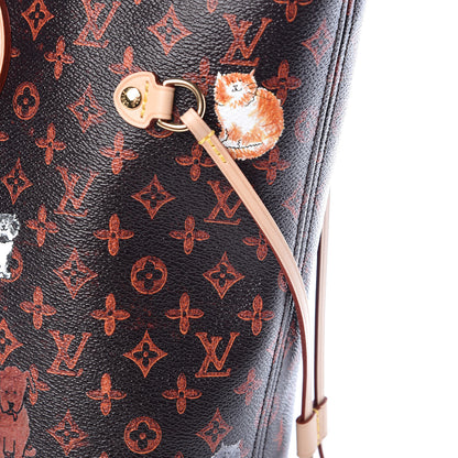 Louis Vuitton Catogram Neverfull MM Marron 12 of 14