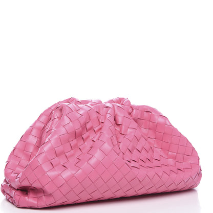 Bottega Veneta Nappa Maxi Intrecciato The Pouch Oversized Clutch Pink 2 of 8