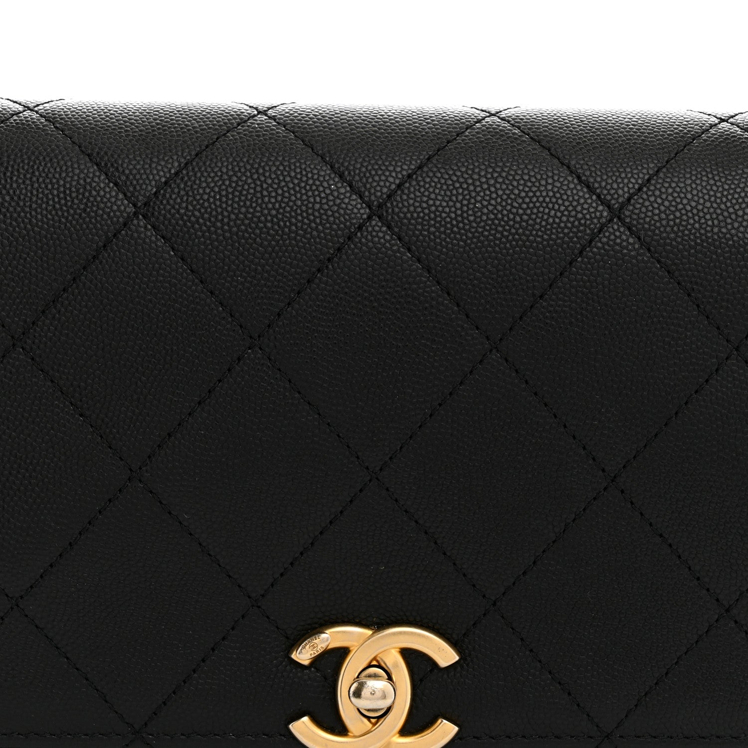 Chanel Caviar Quilted Bracelet On Chain Flap Black 8 of 12