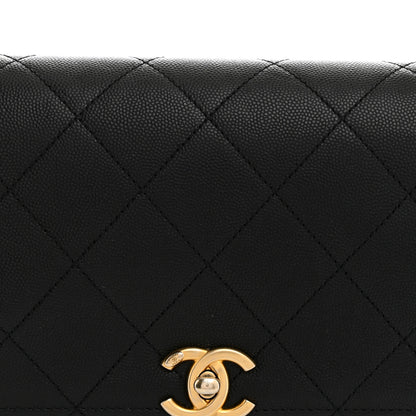 Chanel Caviar Quilted Bracelet On Chain Flap Black 8 of 12
