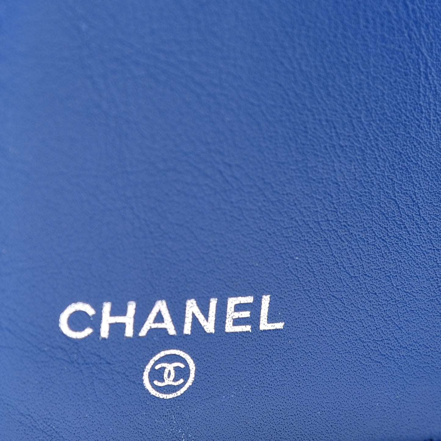Patent Quilted Compact French Flap Wallet Blue
