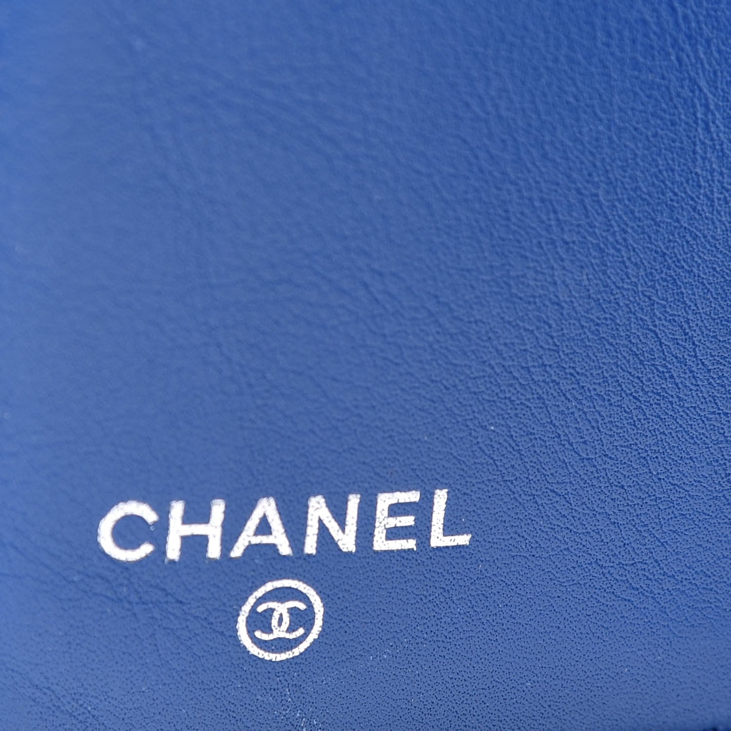 Chanel Patent Quilted Compact French Flap Wallet Blue 10 of 12