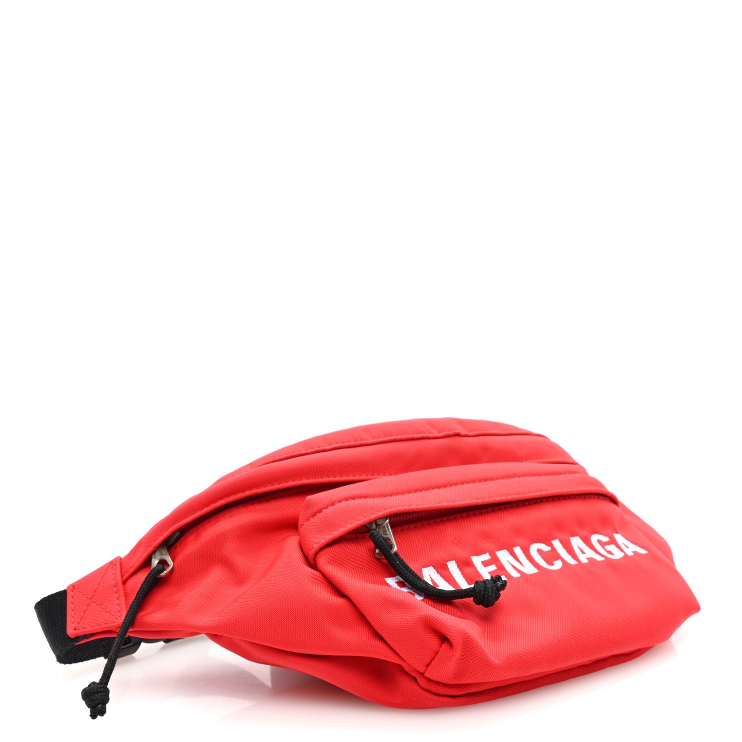 Sport Nylon Logo Embroidered Wheel Beltpack Bright Red White