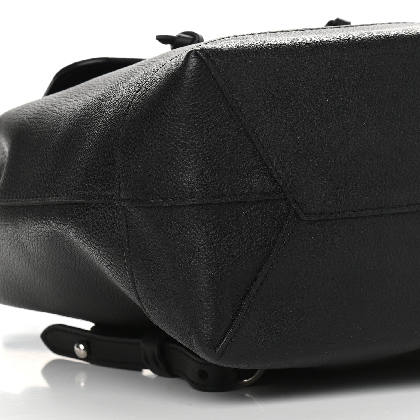 Calfskin Lockme Backpack Black