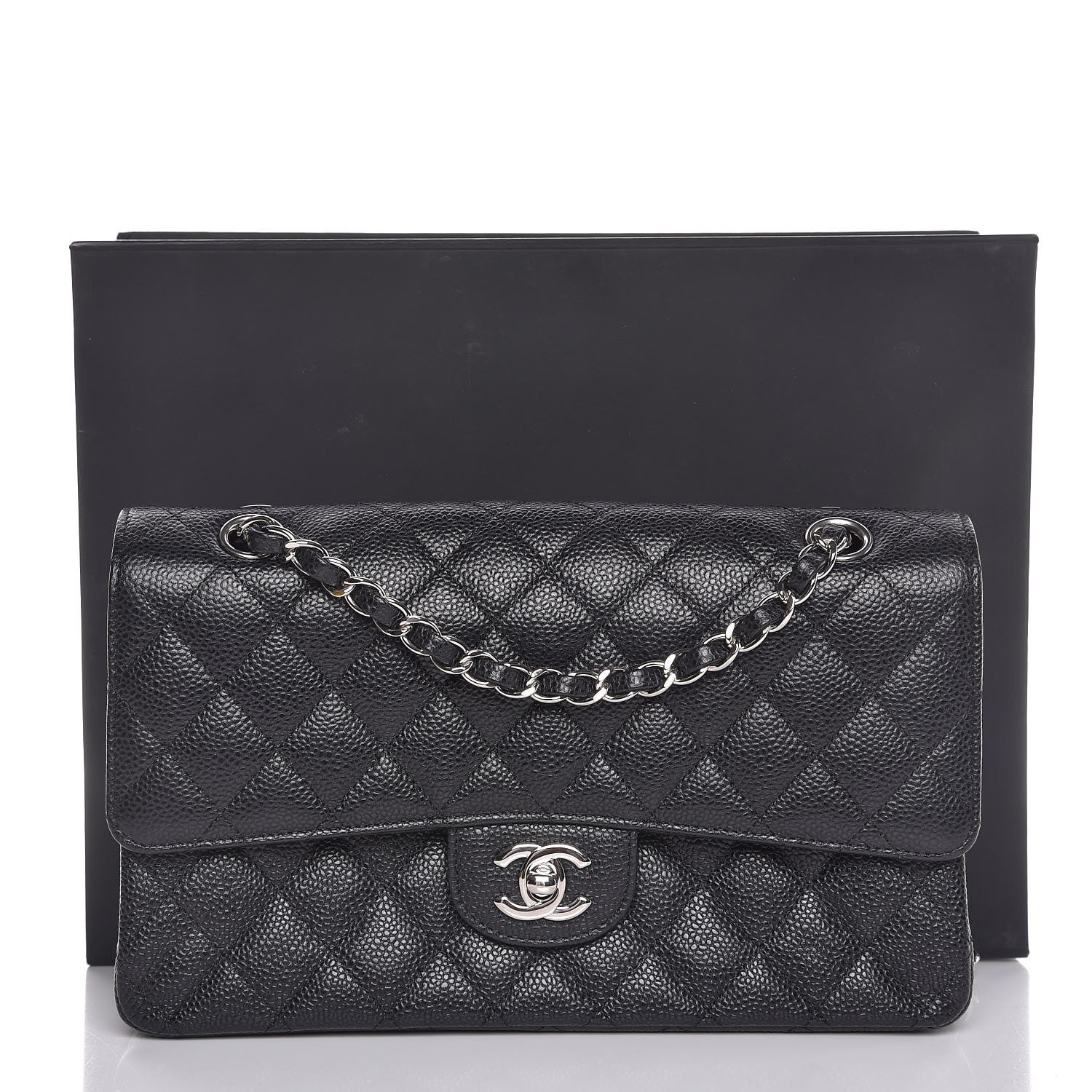 Chanel Caviar Quilted Medium Double Flap Black 9 of 9