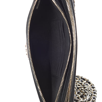 Chanel Caviar Quilted Small Boy Clutch With Chain Black 7 of 13