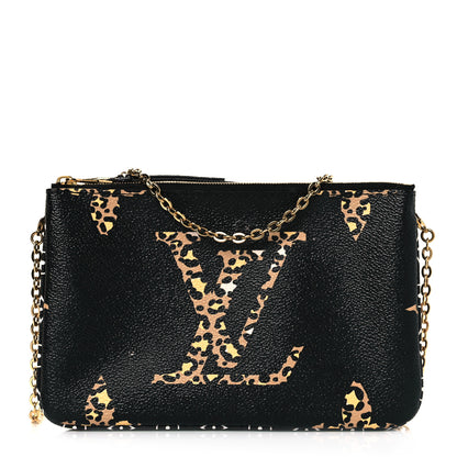 Louis Vuitton Monogram Giant Jungle Pochette Double Zip Black 1 of 11