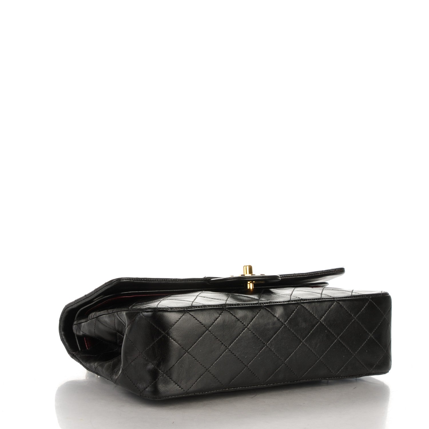 Chanel Lambskin Quilted Medium Double Flap Black 4 of 9