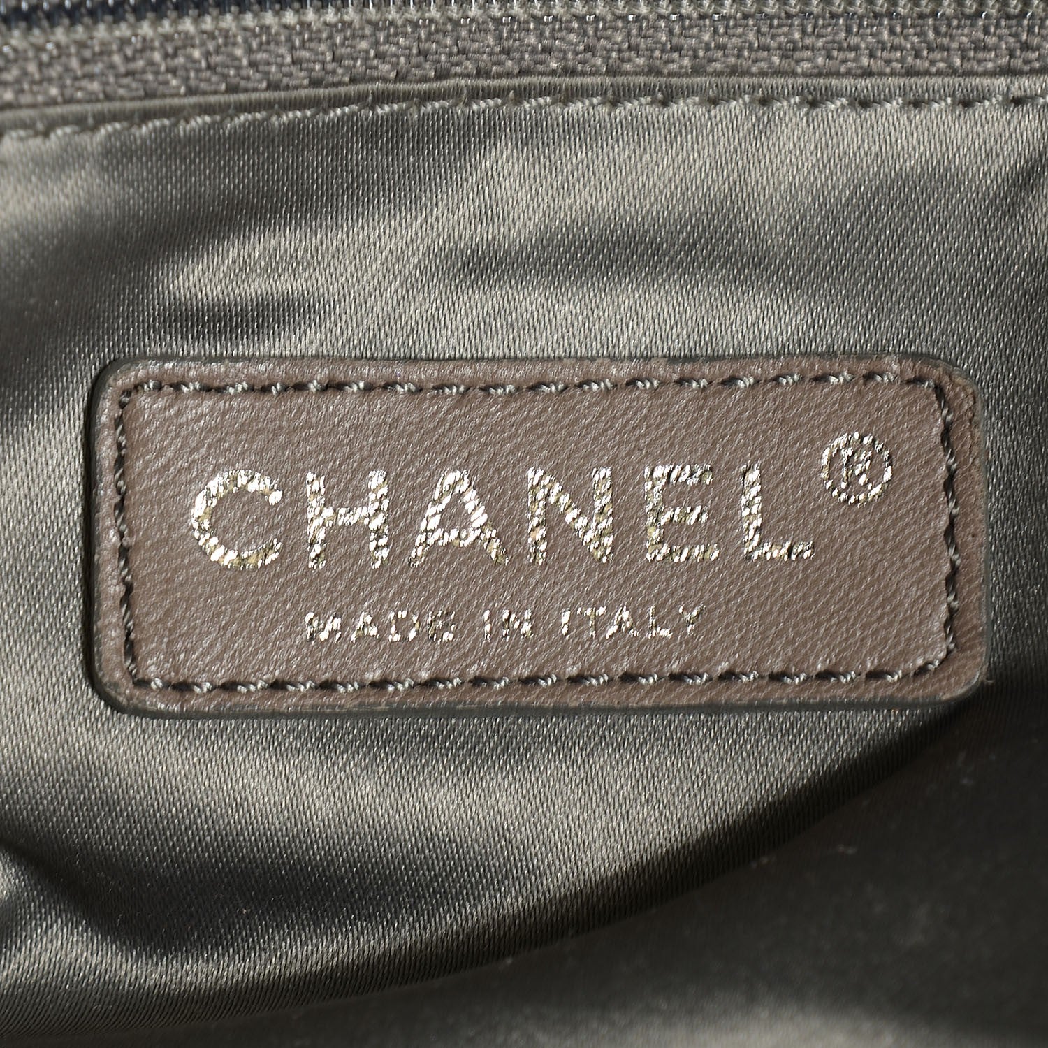 Chanel Calfskin Modern Chain Rhodoid East West Tote Black 6 of 7