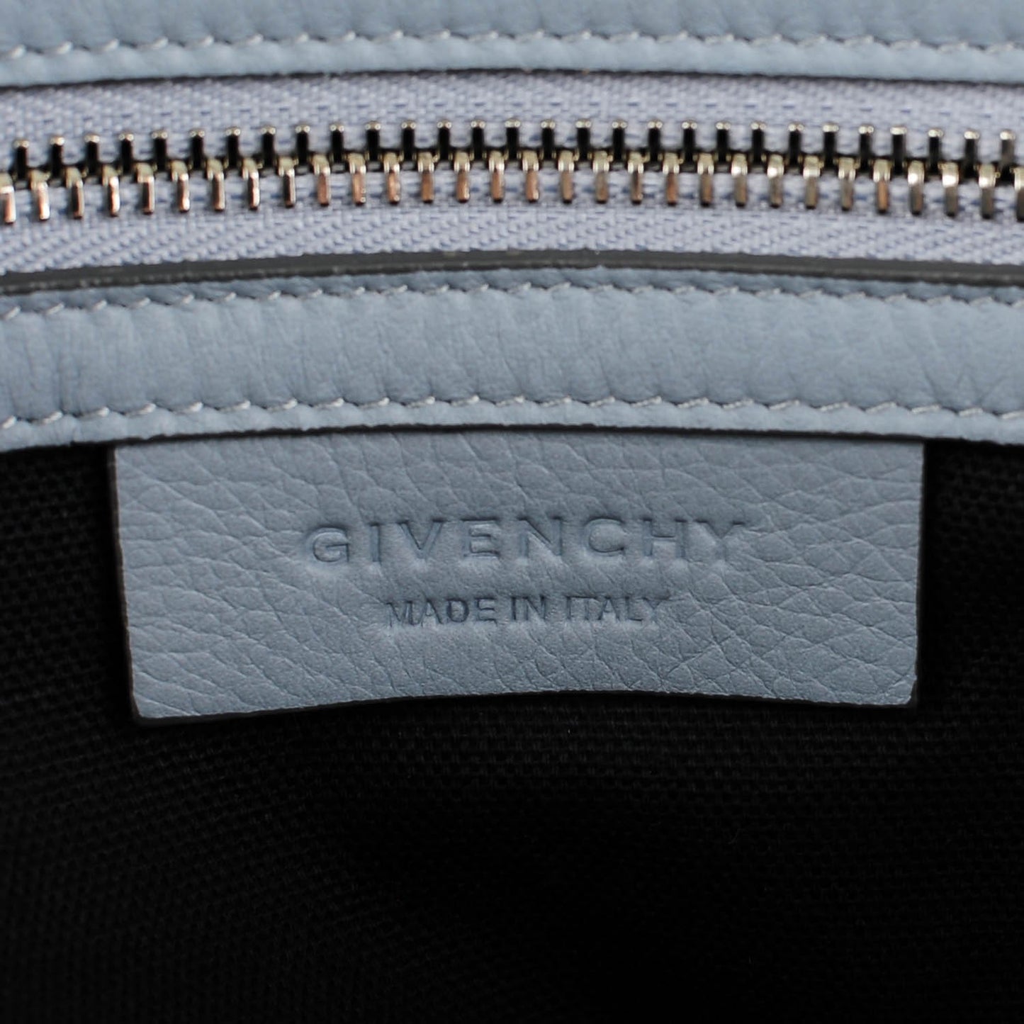 Grained Calfskin Medium Pandora Pure Flap Light Grey