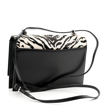 Saint Laurent Calfskin Pony Hair Small Babylone Black White 4 of 12