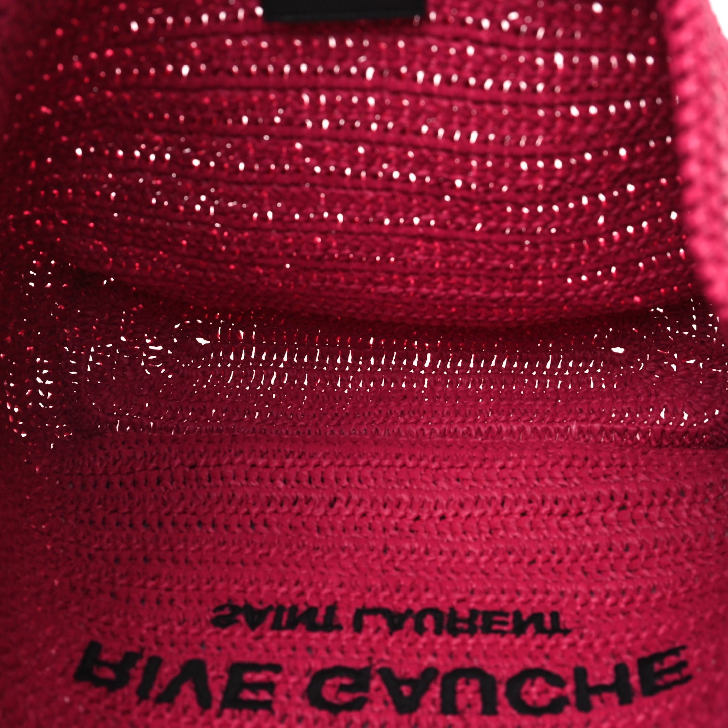 Raffia Rive Gauche Tote Pink