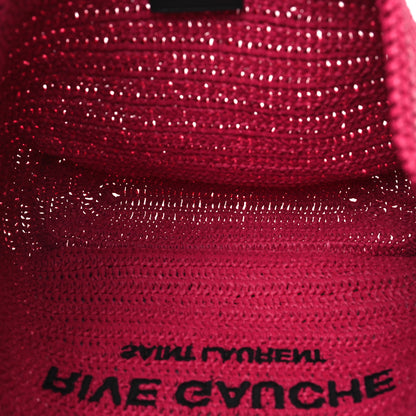Saint Laurent Raffia Rive Gauche Tote Pink 5 of 10