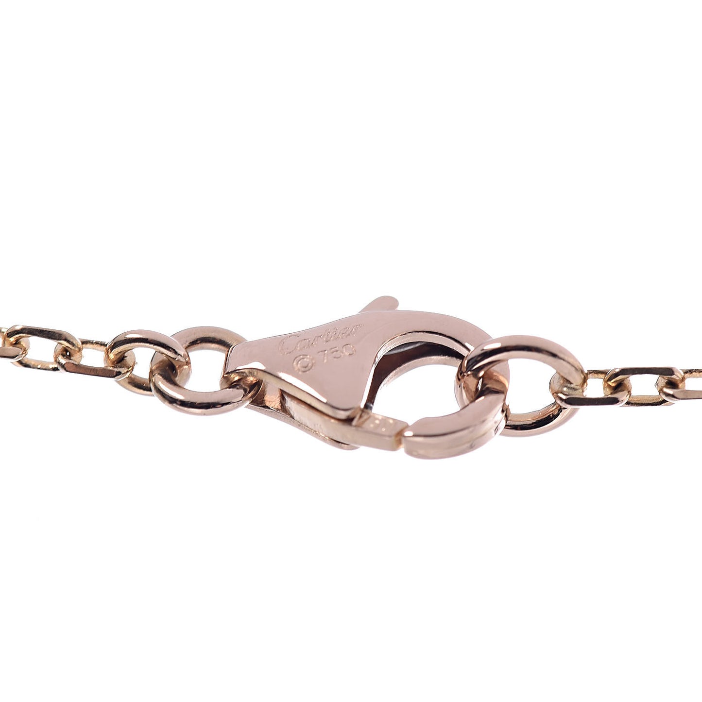 18K Pink White Yellow Gold Diamond Trinity Pendant Necklace