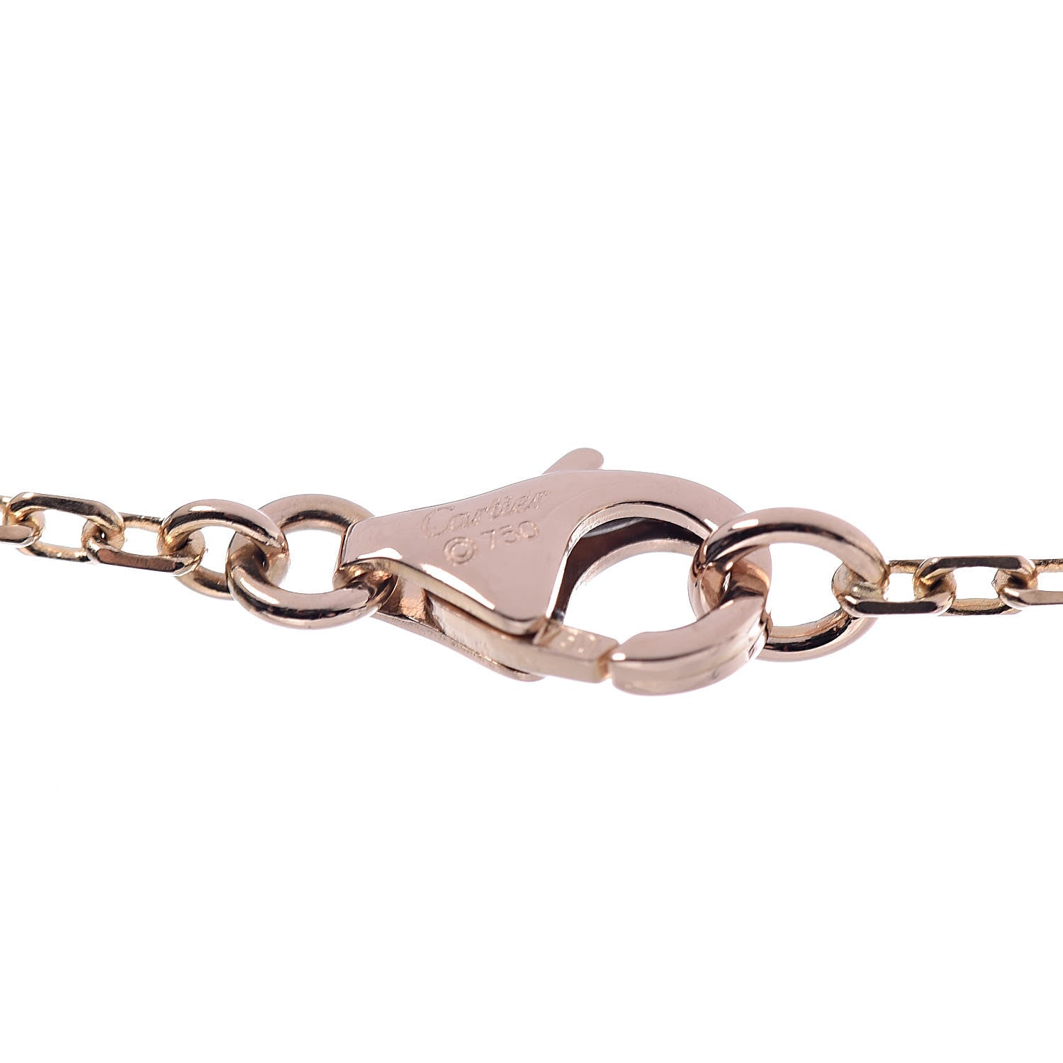 Cartier 18K Pink White Yellow Gold Diamond Trinity Pendant Necklace 5 of 6