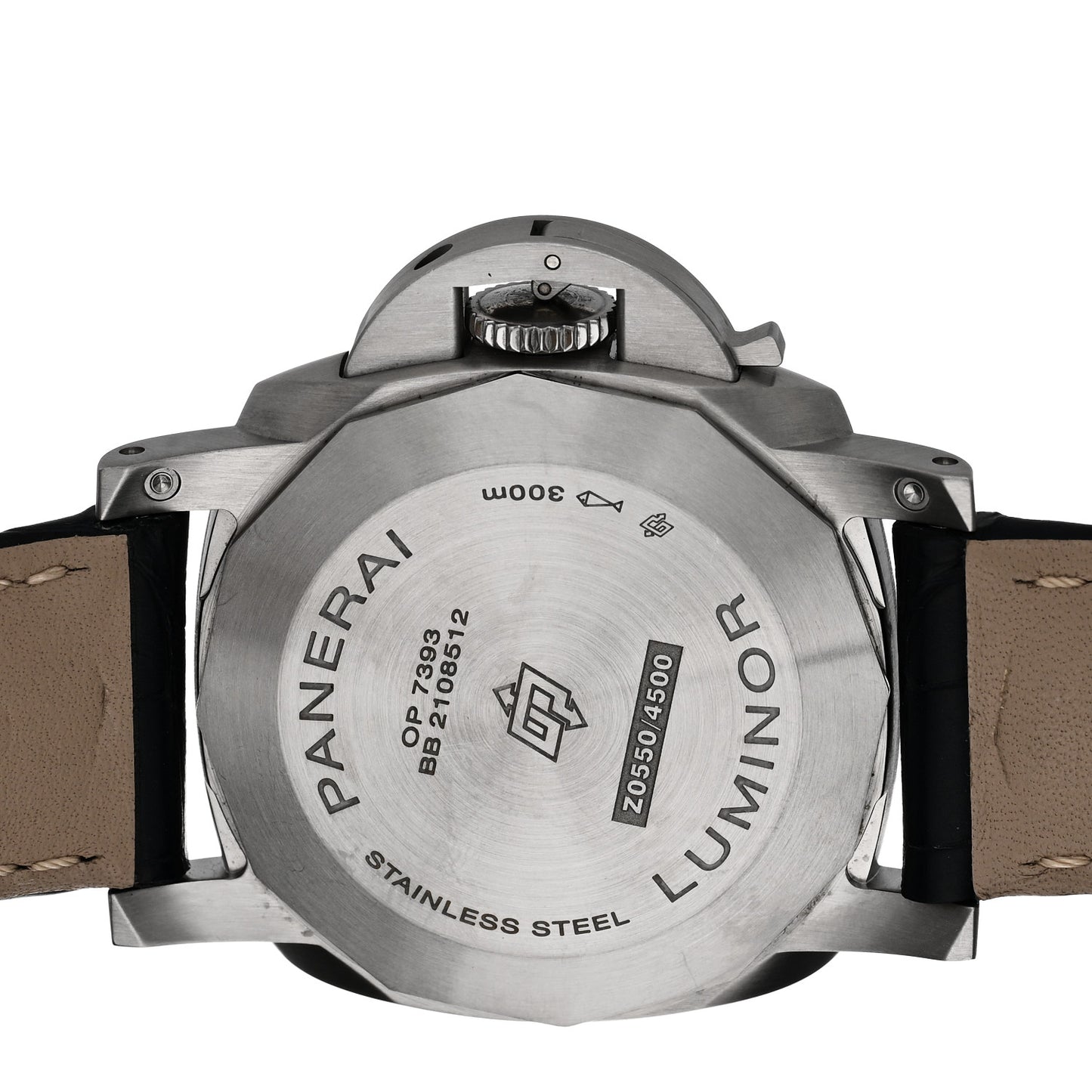 Stainless Steel Alligator 44mm Luminor Marina Automatic Watch Blue PAM01313