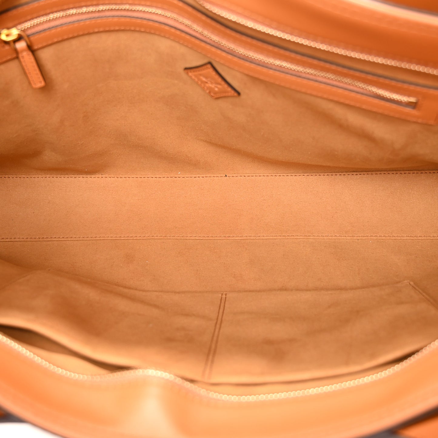 Visetos Calfskin X Large Diamond Tote Cognac