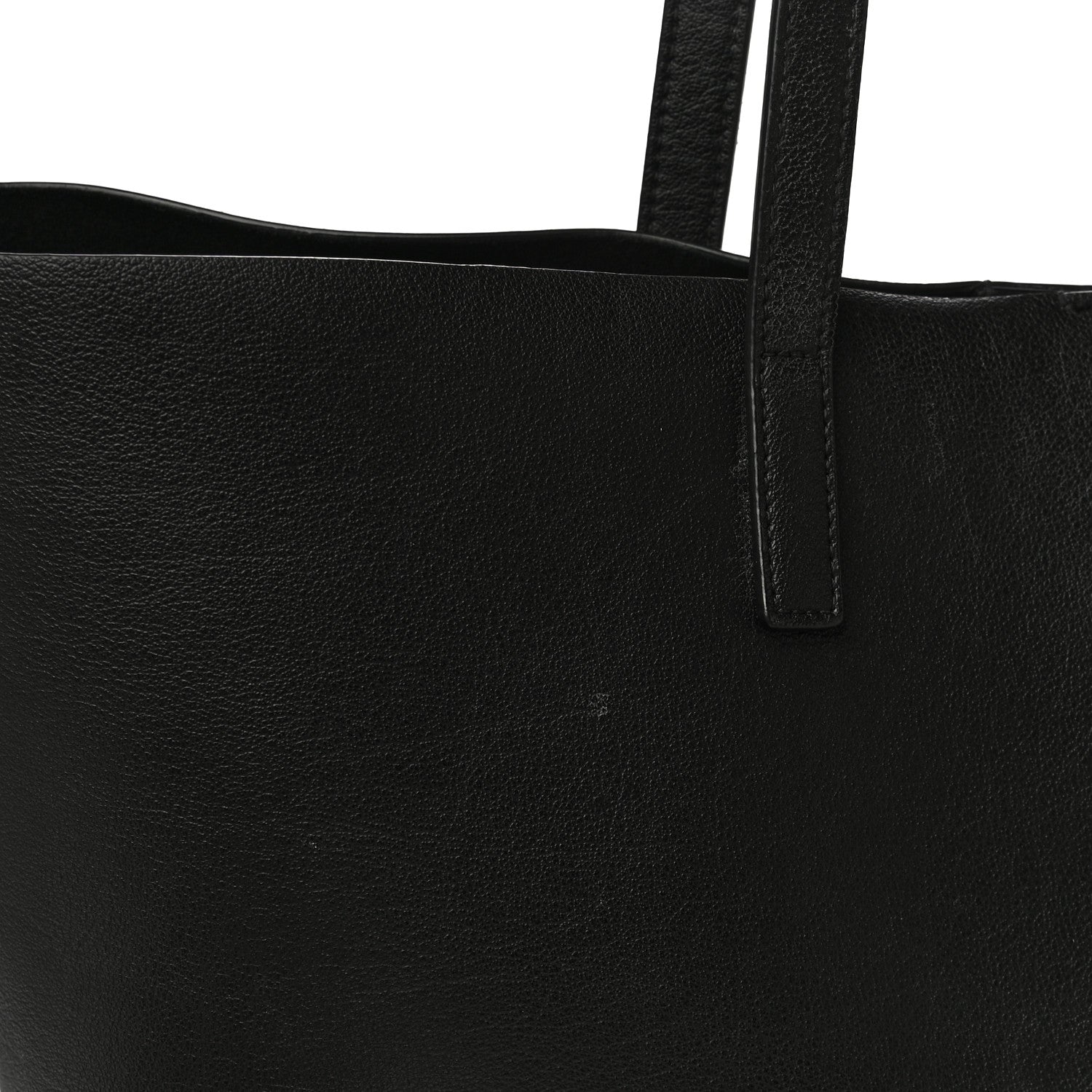 Saint Laurent Calfskin Large Shopping Tote Black 17 of 23