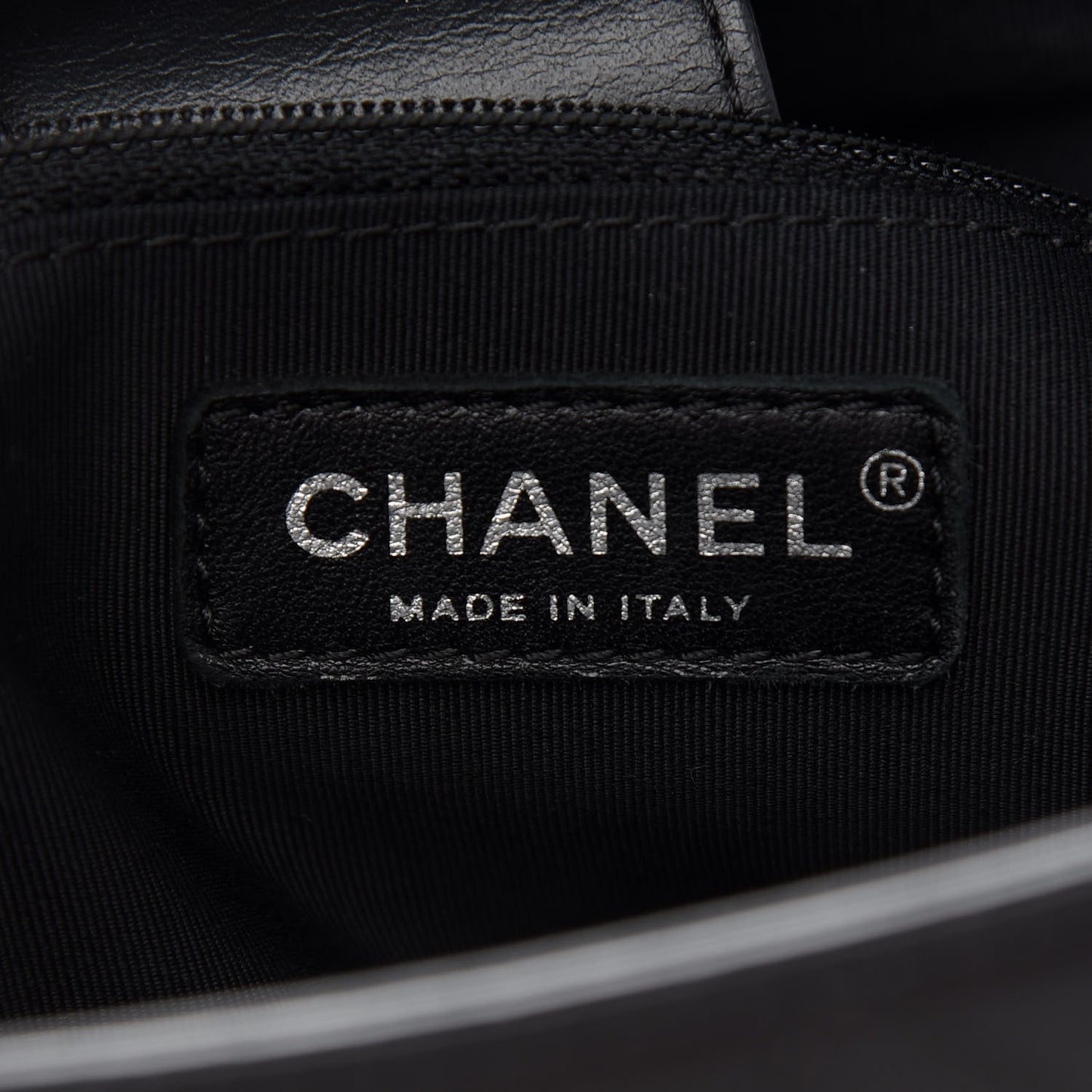 Calfskin Stitched Shopping Tote Black
