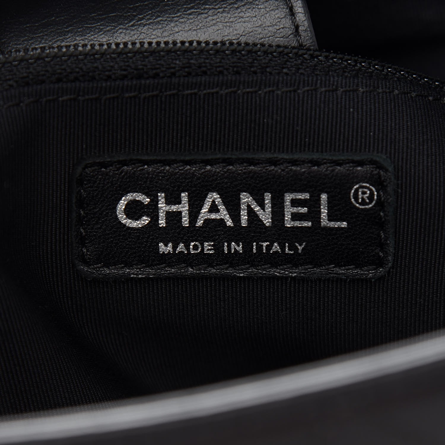 Chanel Calfskin Stitched Shopping Tote Black 5 of 8