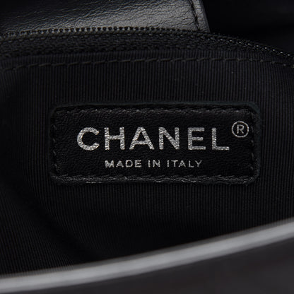 Chanel Calfskin Stitched Shopping Tote Black 5 of 8