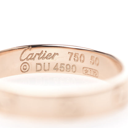 Cartier 18K Pink Gold 3.5mm LOVE Wedding Band Ring 50 5.5 4 of 4