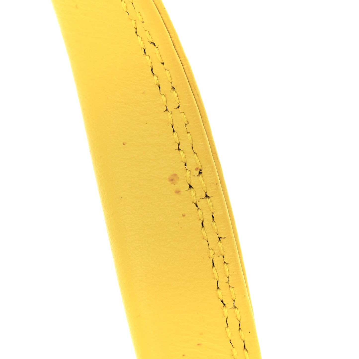 Shiny Day Calfskin Logo XS Triangle Square Bag Jaune Black