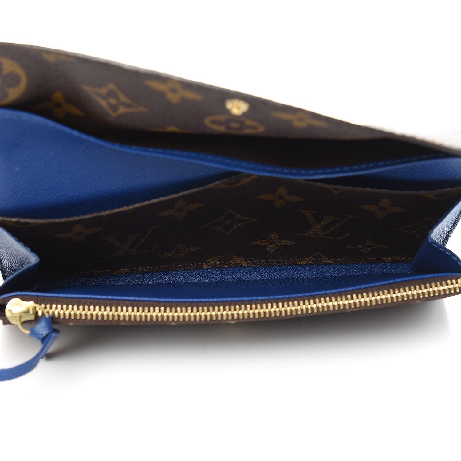 Louis Vuitton Monogram Emilie Wallet Blue 5 of 11