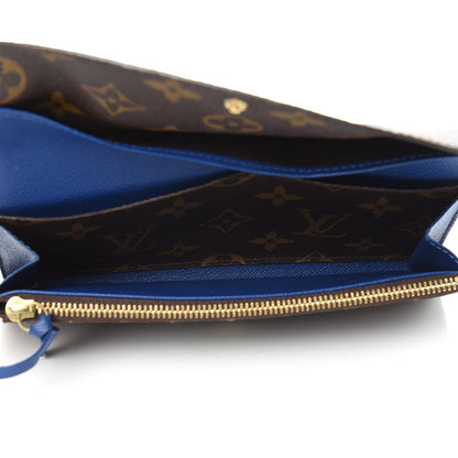 Louis Vuitton Monogram Emilie Wallet Blue 5 of 11