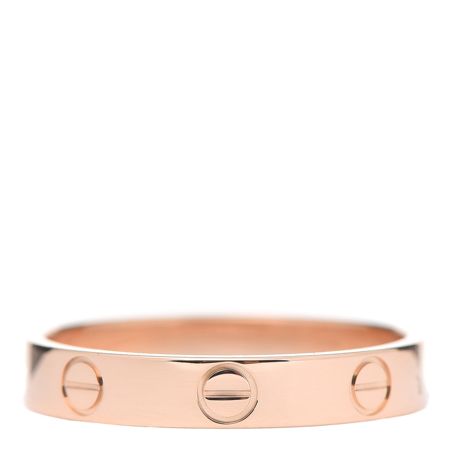 Cartier 18K Pink Gold 3.5mm LOVE Wedding Band Ring 56 7.75 3 of 4