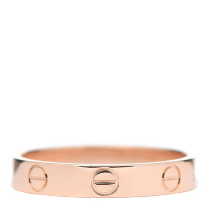 Cartier 18K Pink Gold 3.5mm LOVE Wedding Band Ring 56 7.75 3 of 4