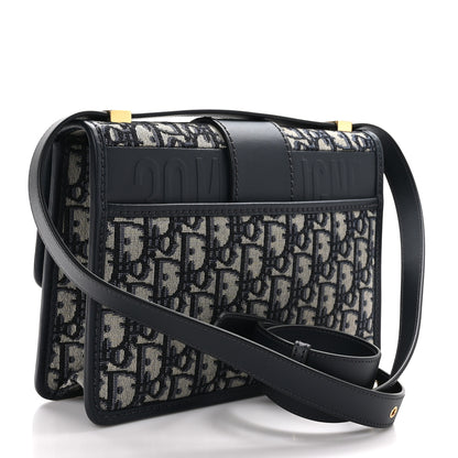 Christian Dior Oblique 30 Montaigne Flap Bag Blue 3 of 9