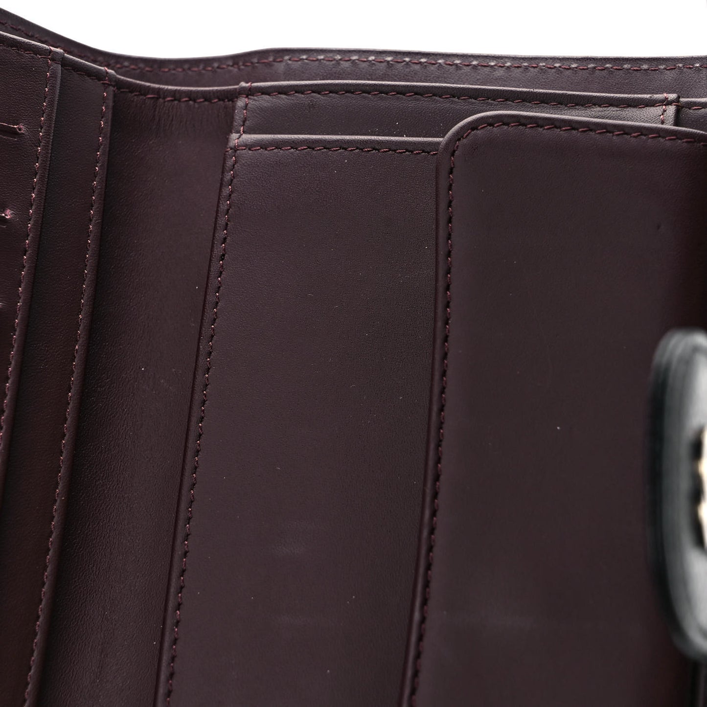 Caviar Quilted Large Gusset Flap Wallet Black