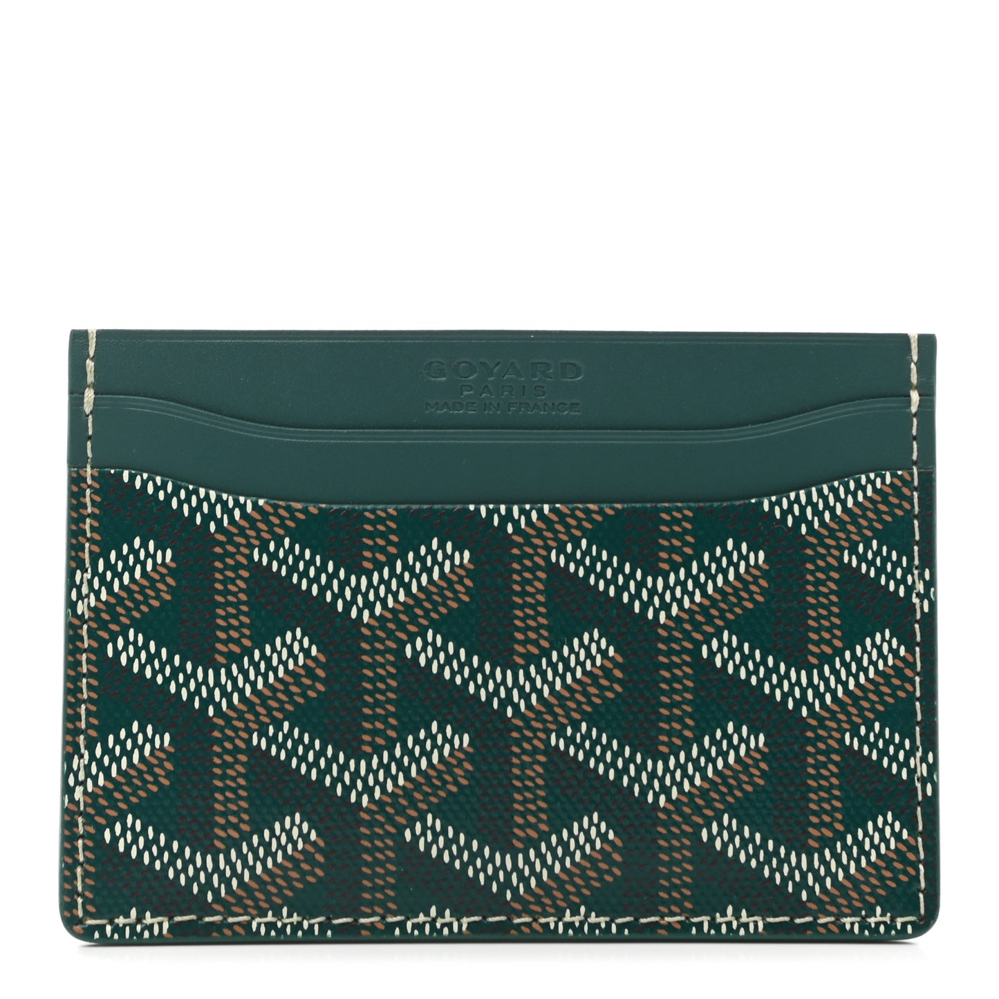 Goyardine Saint Sulpice Card Holder Green