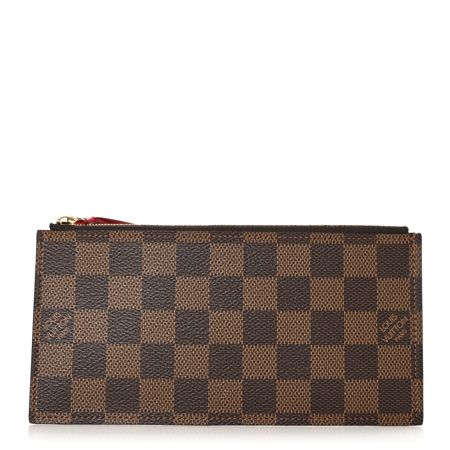 Damier Ebene Felicie Chain Wallet Zippered Insert
