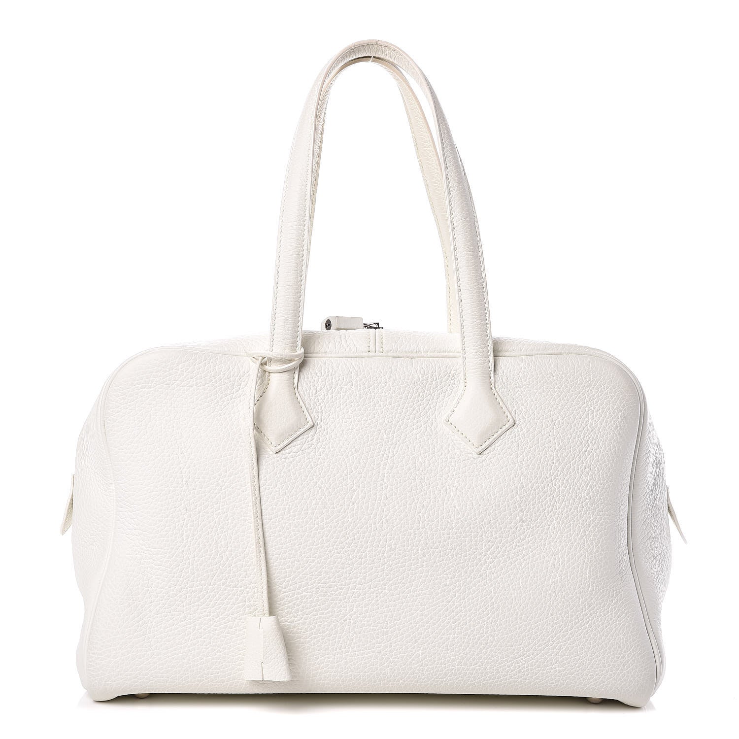 Hermes Taurillon Clemence Victoria II 35 White 1 of 19